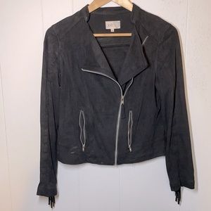 Jolt Suede Fringe Motorcycle Jacket